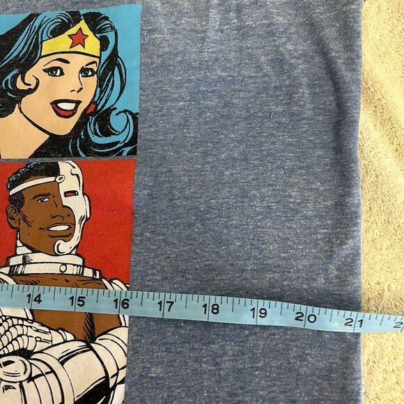 DC COMICS ORIGINALS Mens L JUSTICE LEAGUE OF AMERICA Batman Flash Wonder Women - Picture 4 of 7